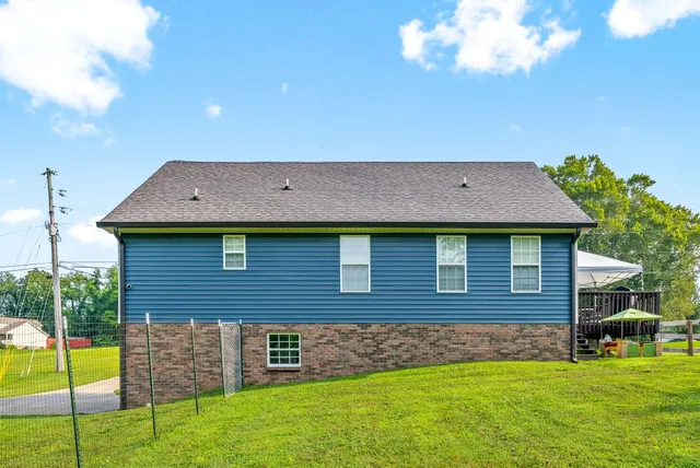 a front view of house with yard