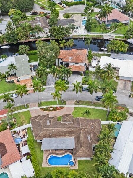 746 Southwest 2nd Street Boca Raton, FL 33486 - Photo 46 of 54 an aerial view of a house with a garden