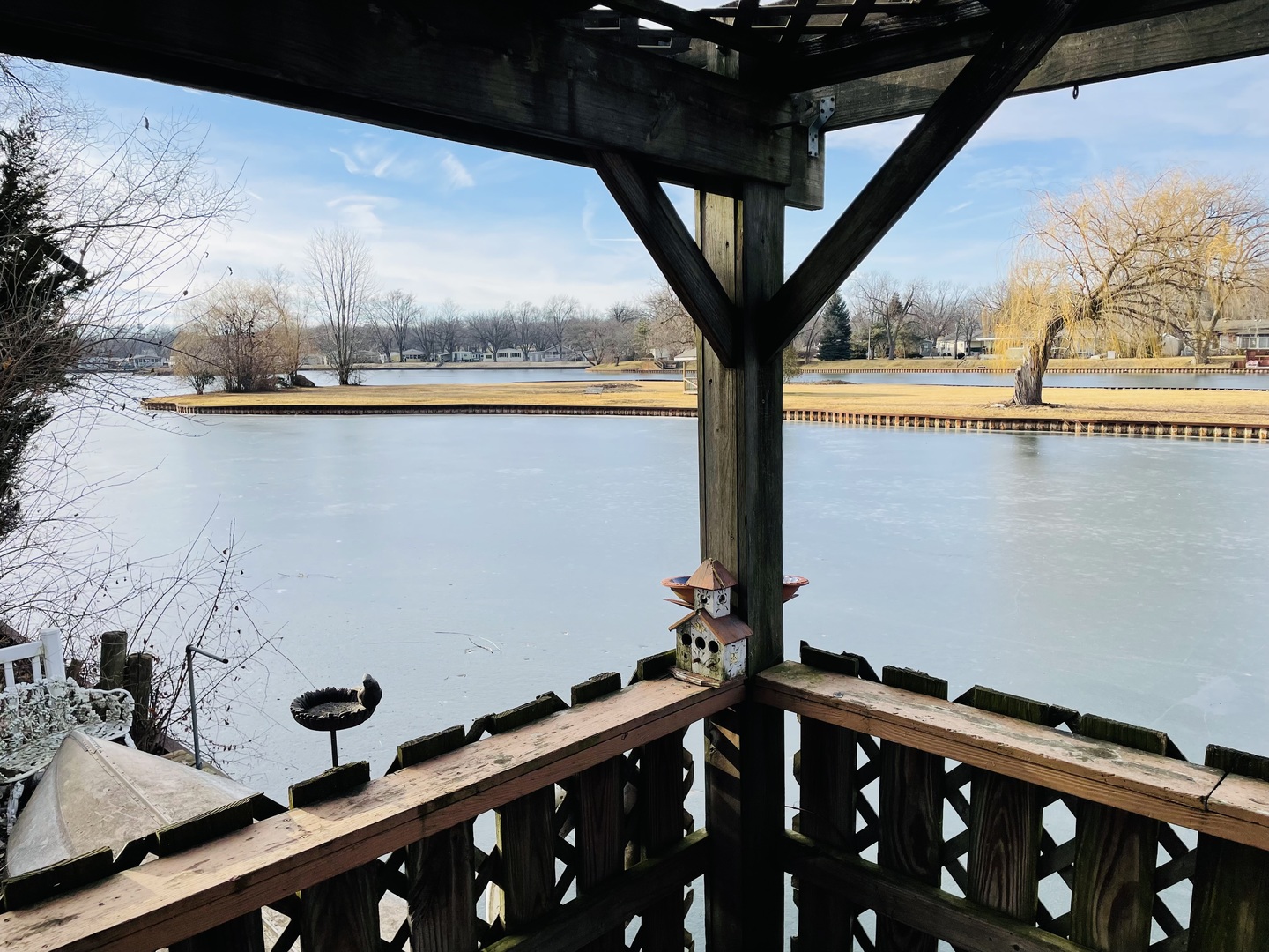 1122 Lakewood Road Elgin, IL 60123 - Photo 6 of 14 a view of balcony with wooden floor