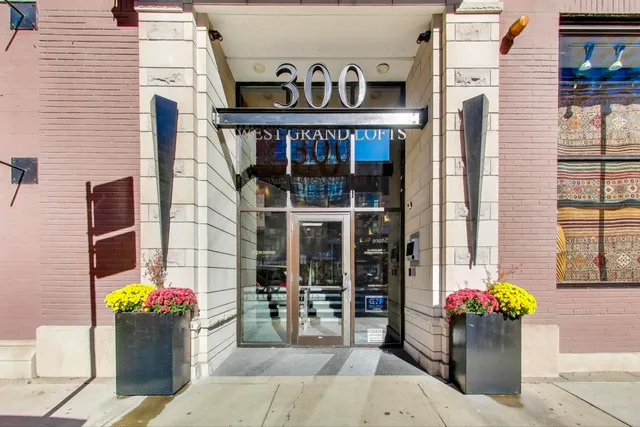 a front view of a building