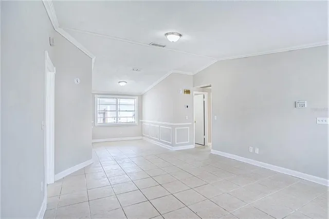 a view of an empty room