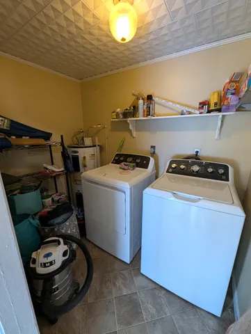 a room with storage and utility