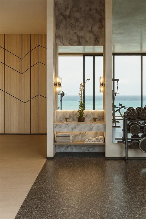 3319 North Ocean Drive, Unit VILLA 8 Hollywood, FL 33019 - Photo 18 of 22 a bedroom with a bed and large window