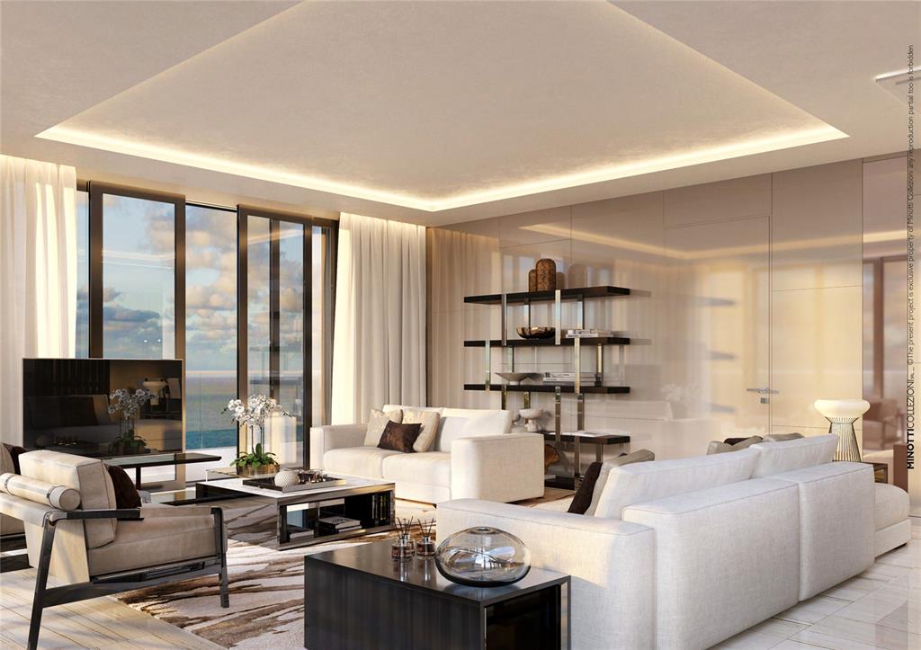 3319 North Ocean Drive, Unit VILLA 8 Hollywood, FL 33019 - Photo 3 of 22 a living room with furniture a flat screen tv and a large window