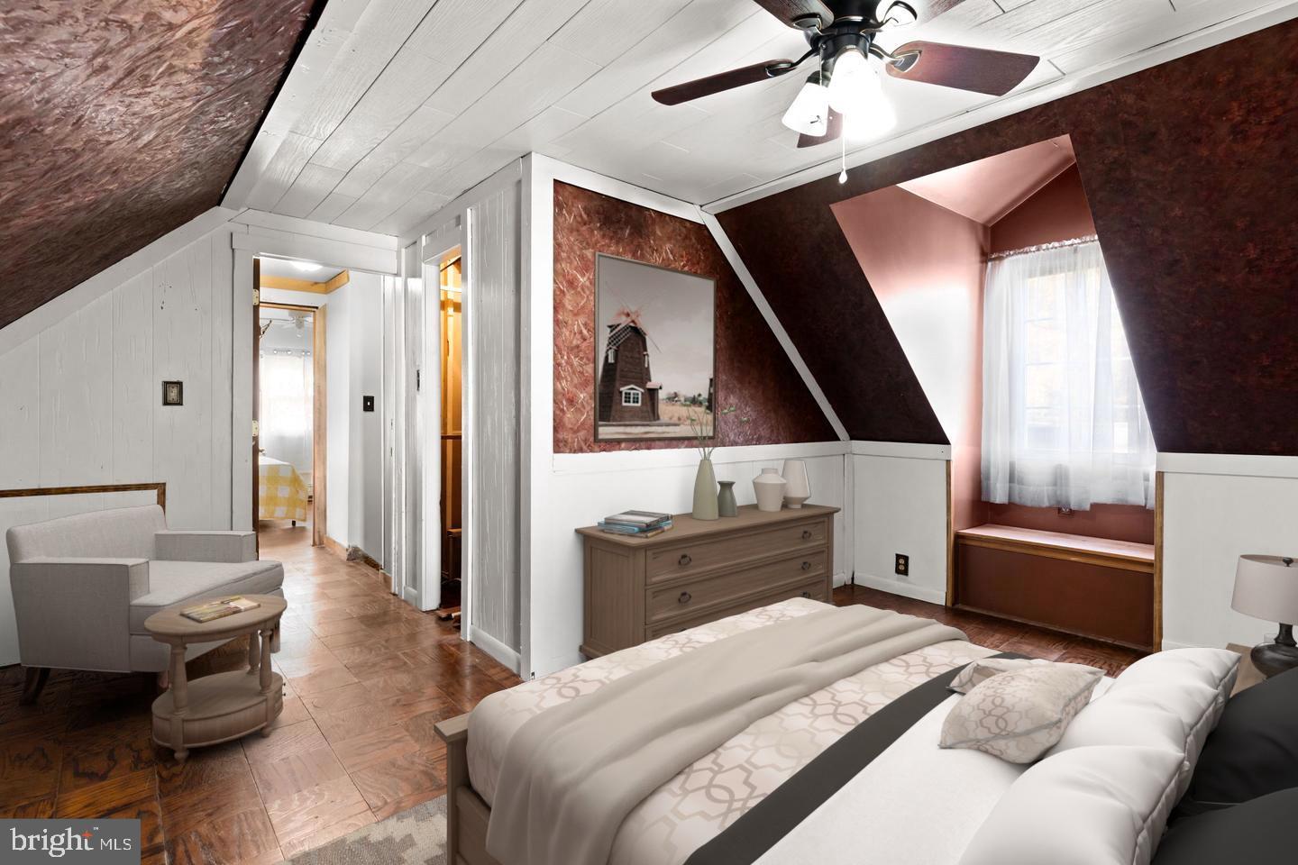 212 Plumbridge Drive Levittown, PA 19056 - Photo 13 of 19 a bedroom with a bed and a chandelier