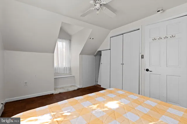 a bathroom with a mirror