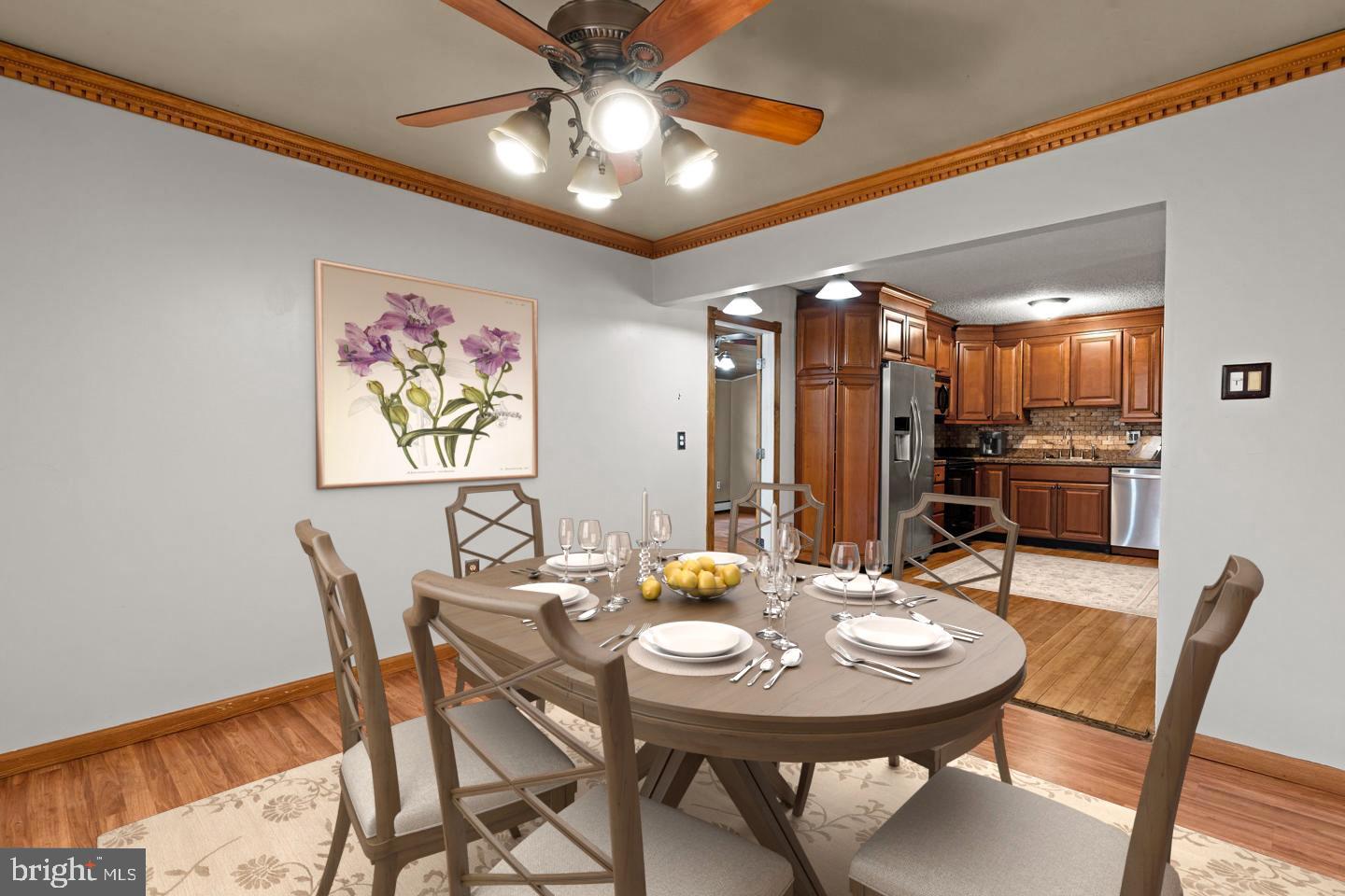 212 Plumbridge Drive Levittown, PA 19056 - Photo 6 of 19 a view of a dining room with furniture and chandelier