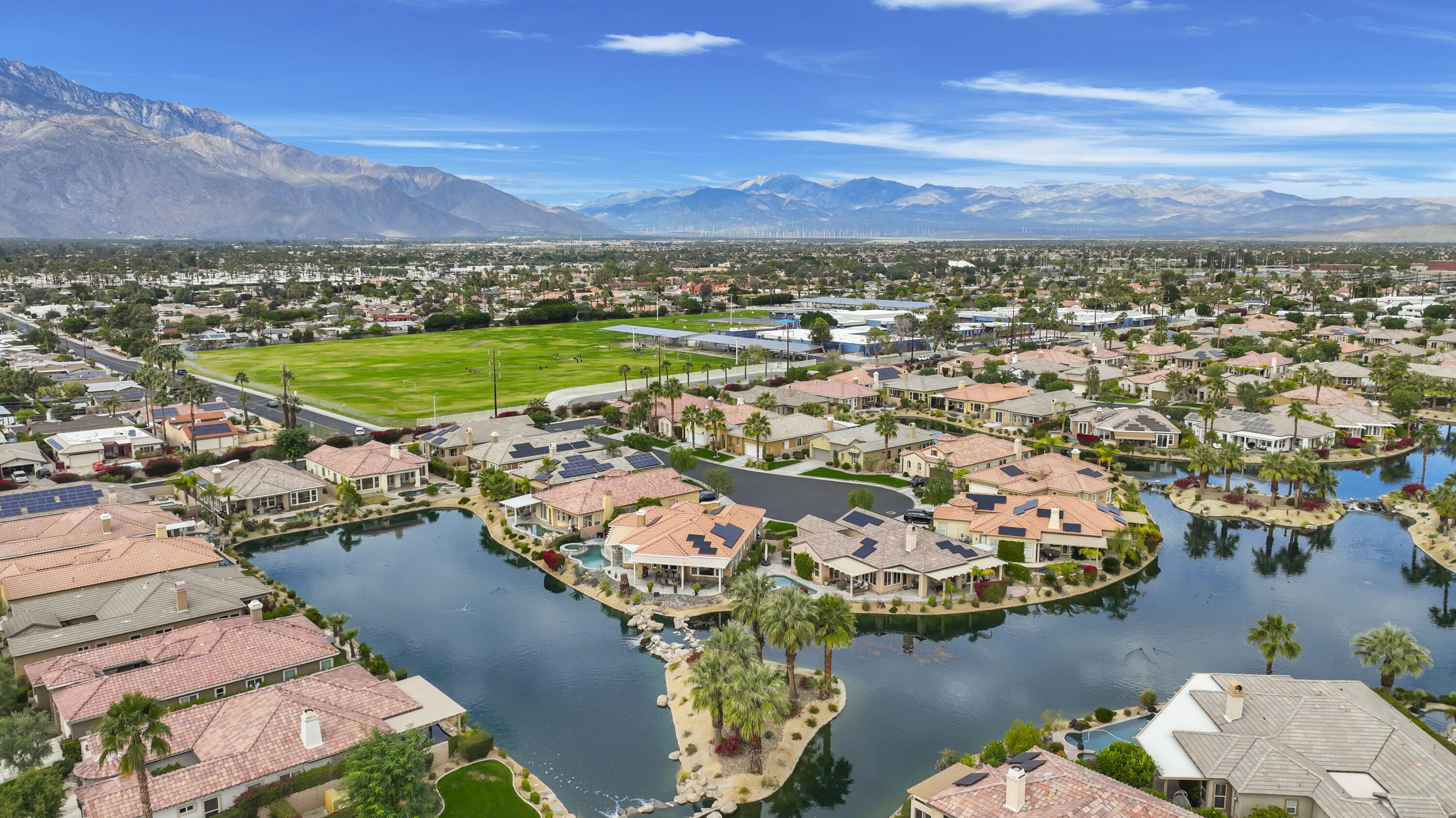 3 Clear Lake Drive Rancho Mirage, CA 92270 - Photo 45 of 47 Aerial lake views