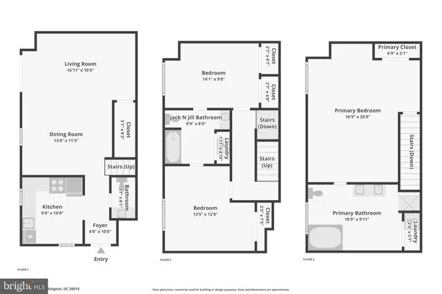 $519,000 | 1844 Bryant Street Northeast, Washington, DC 20018