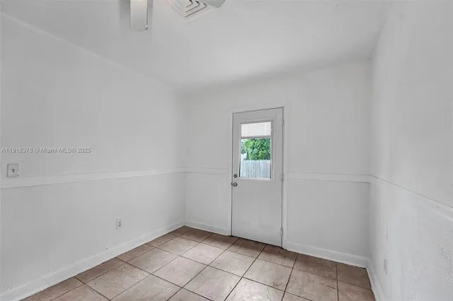 a view of an empty room