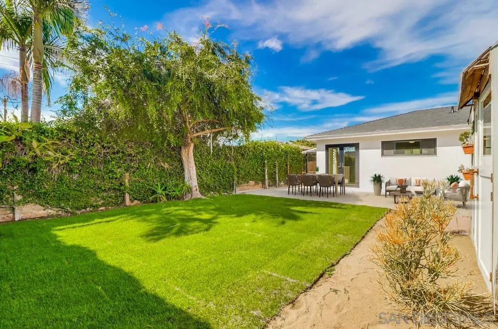923 Melba Road Encinitas, CA 92024 - Photo 17 of 28 a view of a backyard with a garden and plants