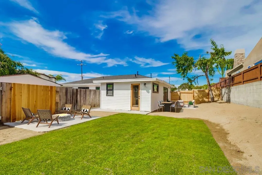 923 Melba Road Encinitas, CA 92024 - Photo 25 of 28 a swimming pool with outdoor seating and yard
