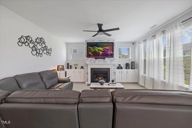 a view of hallway with stairs
