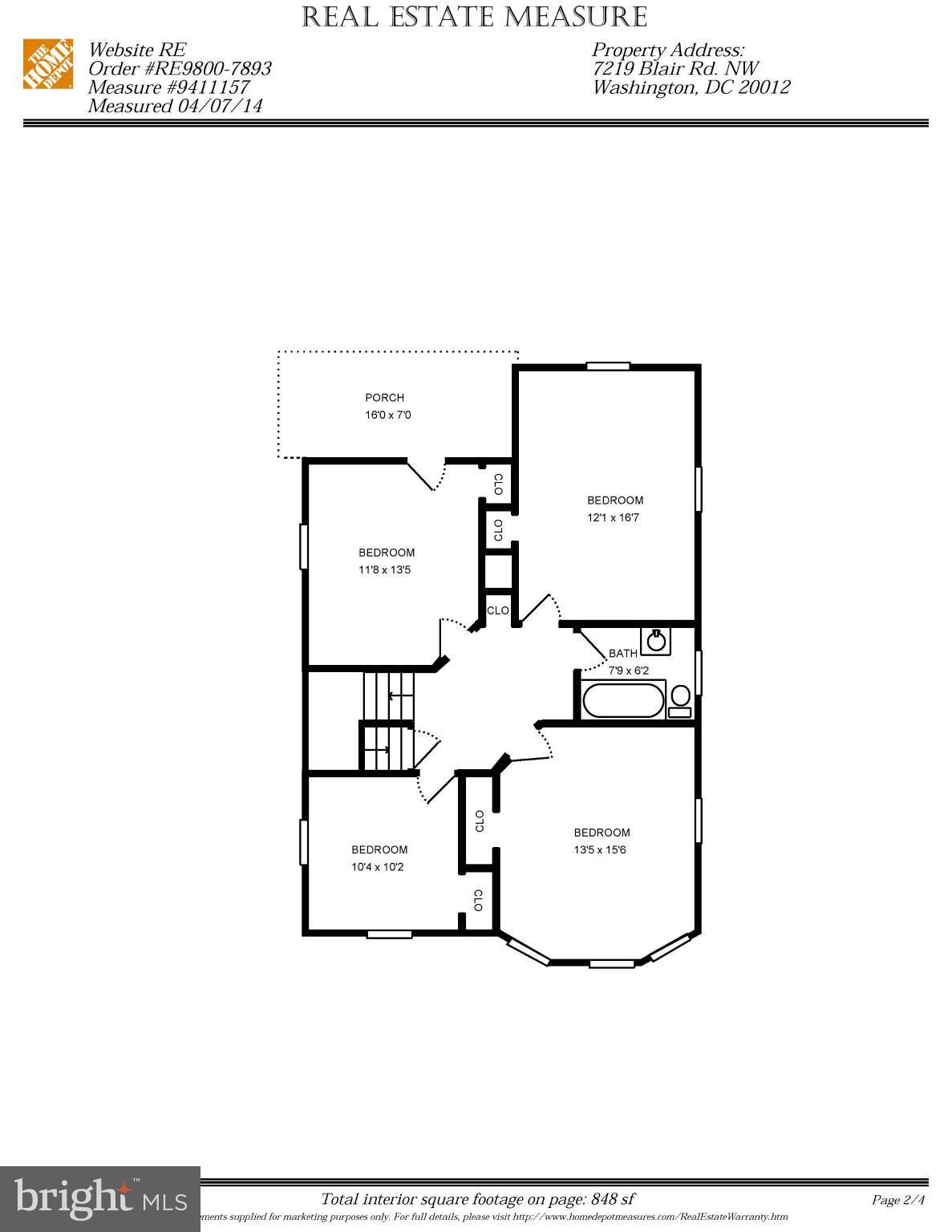 7219 Blair Road Northwest Washington, DC 20012 - Photo 14 of 30 Upper Level 1