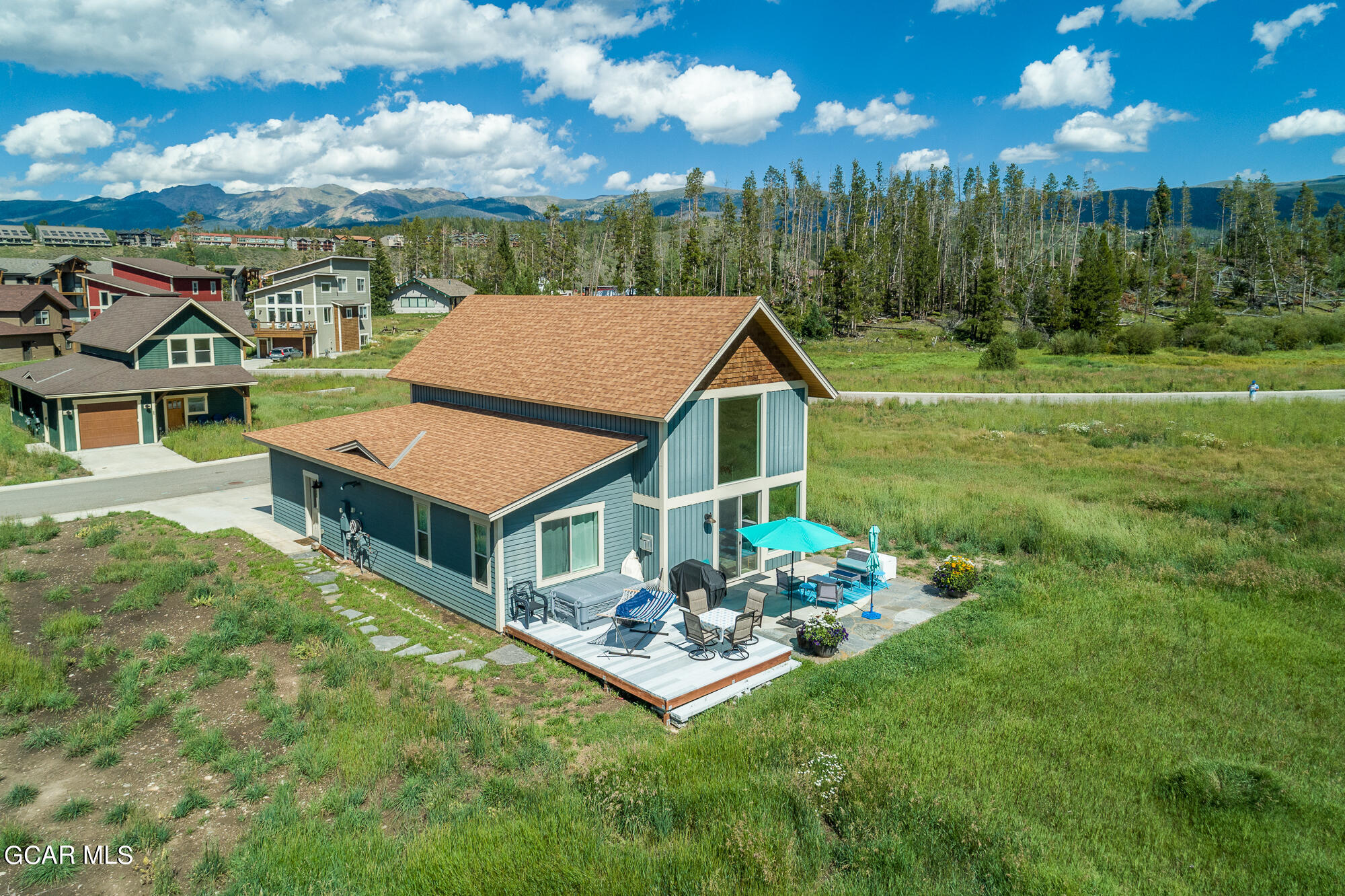 21 Brookside Trail Fraser, CO 80442 - Photo 34 of 62 a aerial view of a house with garden