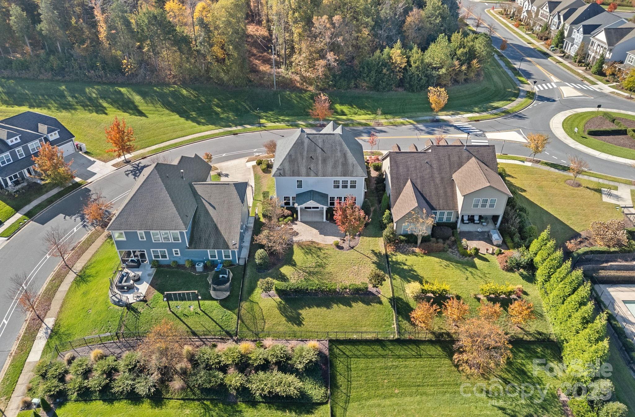 16909 Setter Point Lane Davidson, NC 28036 - Photo 41 of 45 an aerial view of residential house with outdoor space and swimming pool