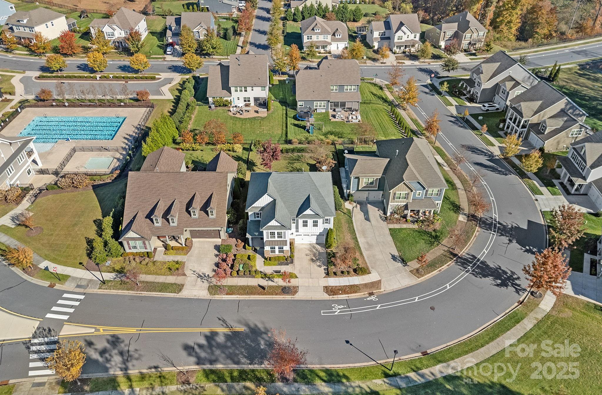 16909 Setter Point Lane Davidson, NC 28036 - Photo 42 of 45 an aerial view of residential houses with outdoor space