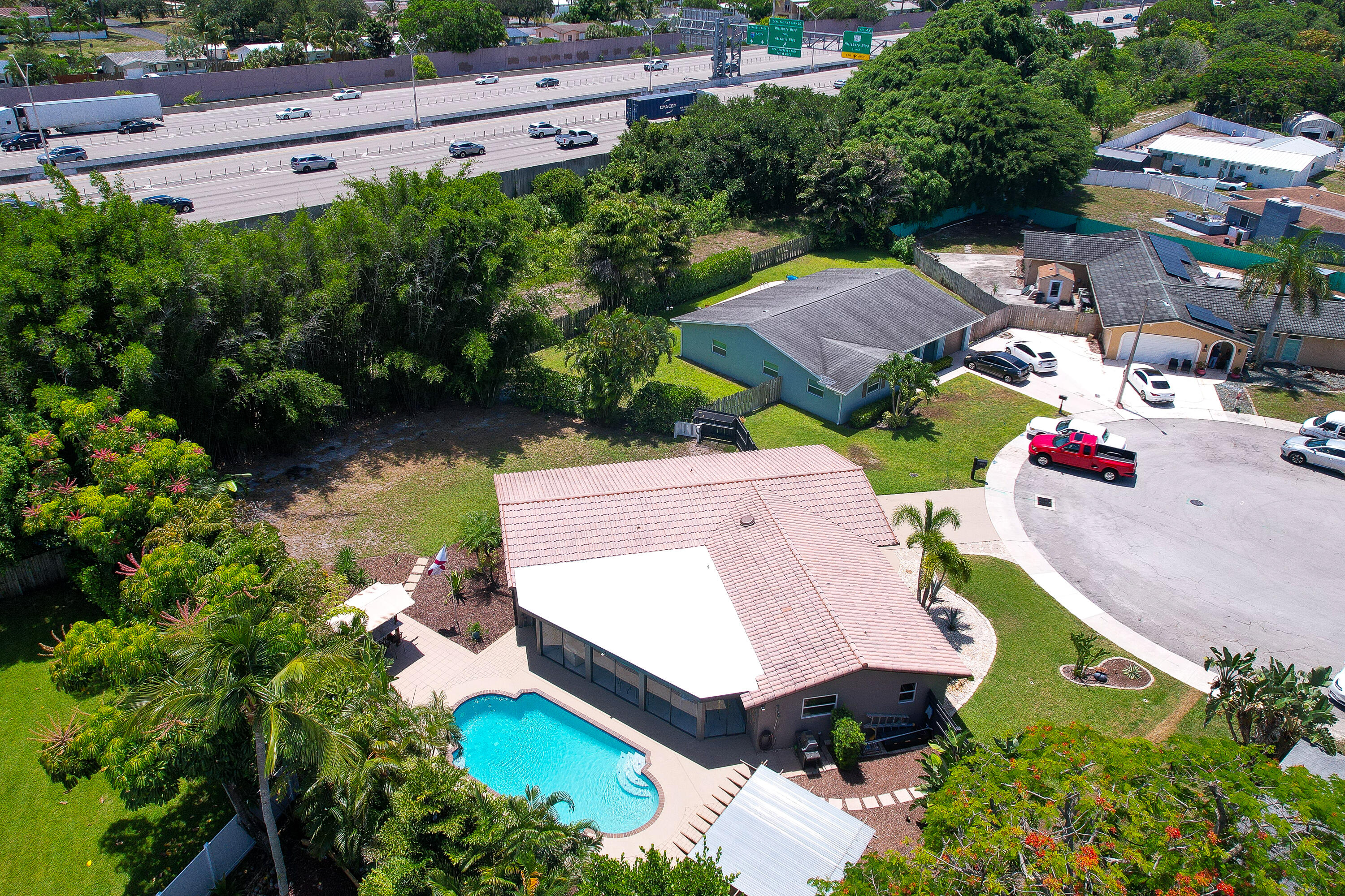 1721 Southwest 9th Street Boca Raton, FL 33486 - Photo 39 of 40 an aerial view of a house with a garden
