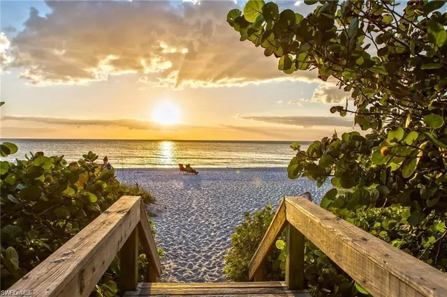a view of beach and ocean