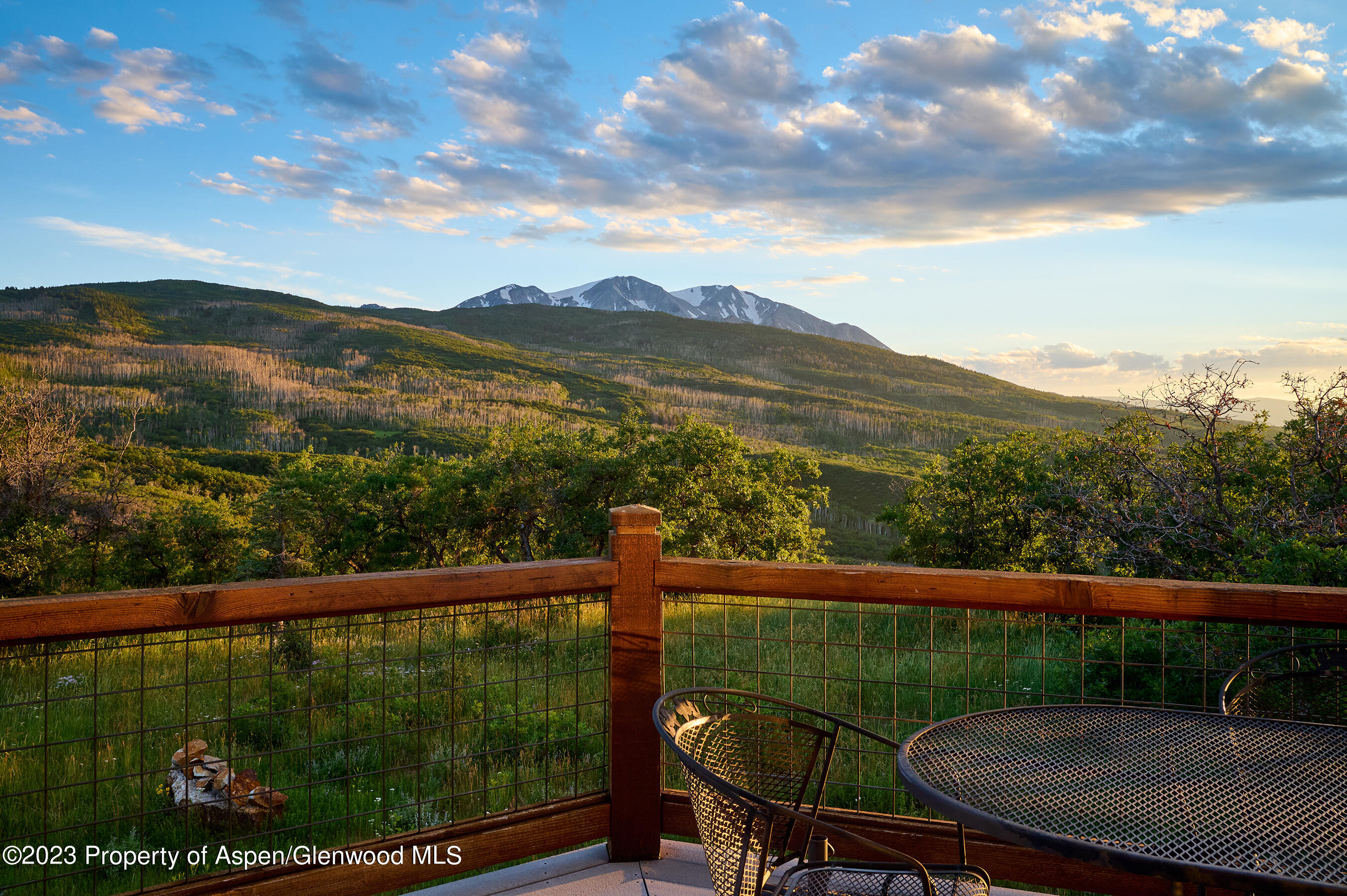 4001 Bear Ridge Road Basalt, CO 81621 - Photo 18 of 35 a view of a city from a balcony