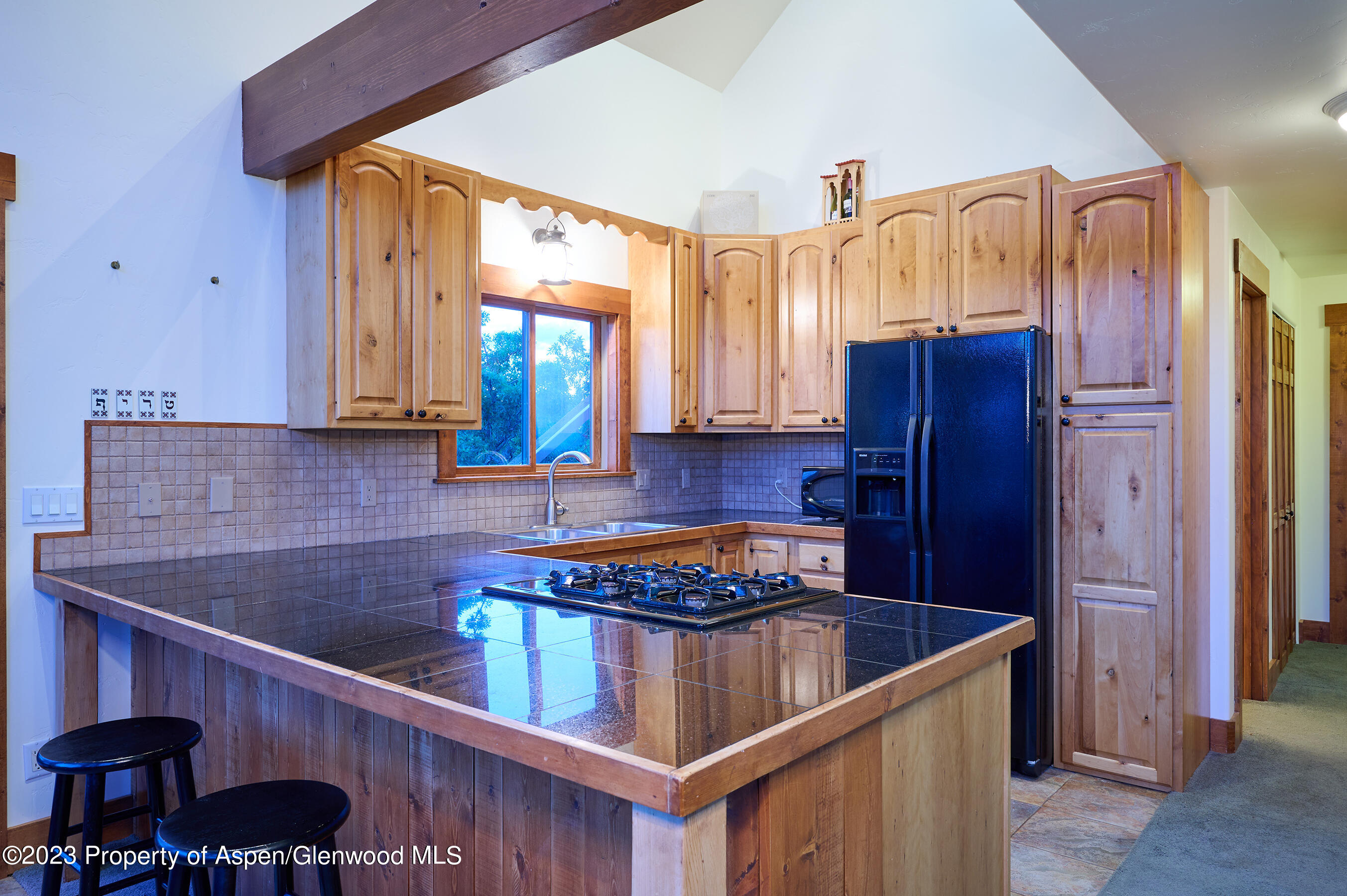 4001 Bear Ridge Road Basalt, CO 81621 - Photo 8 of 35 a kitchen with a refrigerator a sink and a stove