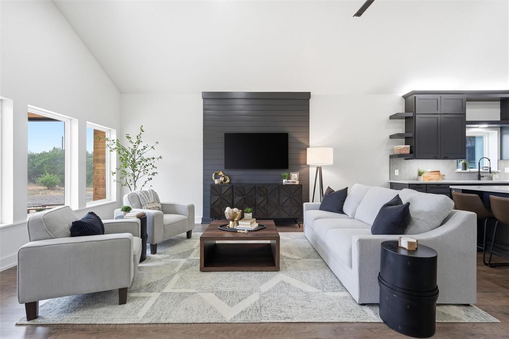 388 Fern Valley Road Waco, TX 76708 - Photo 12 of 40 Living with TV wall