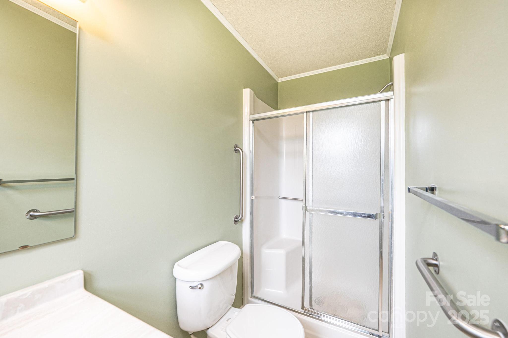 2541 Raintree Street Connelly Springs, NC 28612 - Photo 20 of 46 a bathroom with a toilet and a shower
