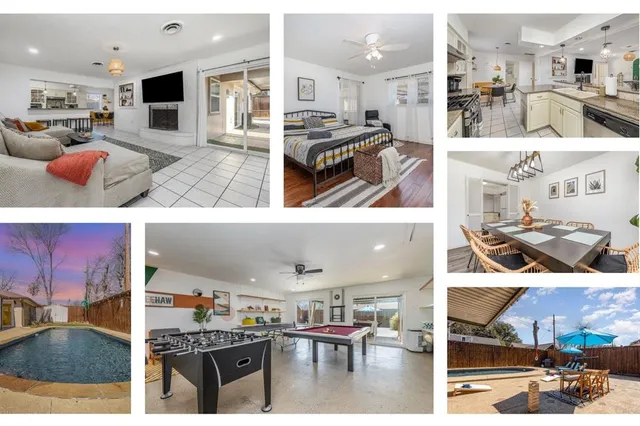 a living room filled with furniture and a flat screen tv