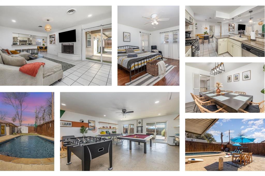 a living room filled with furniture and a flat screen tv