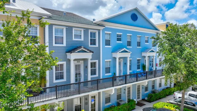 front view of a brick building