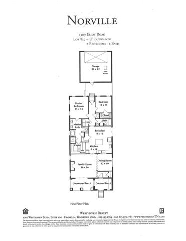 1309 Eliot Road Franklin, TN 37064 - Photo 15 of 15 Floor plan