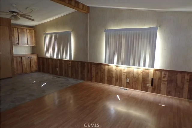 a view of a hallway with entryway