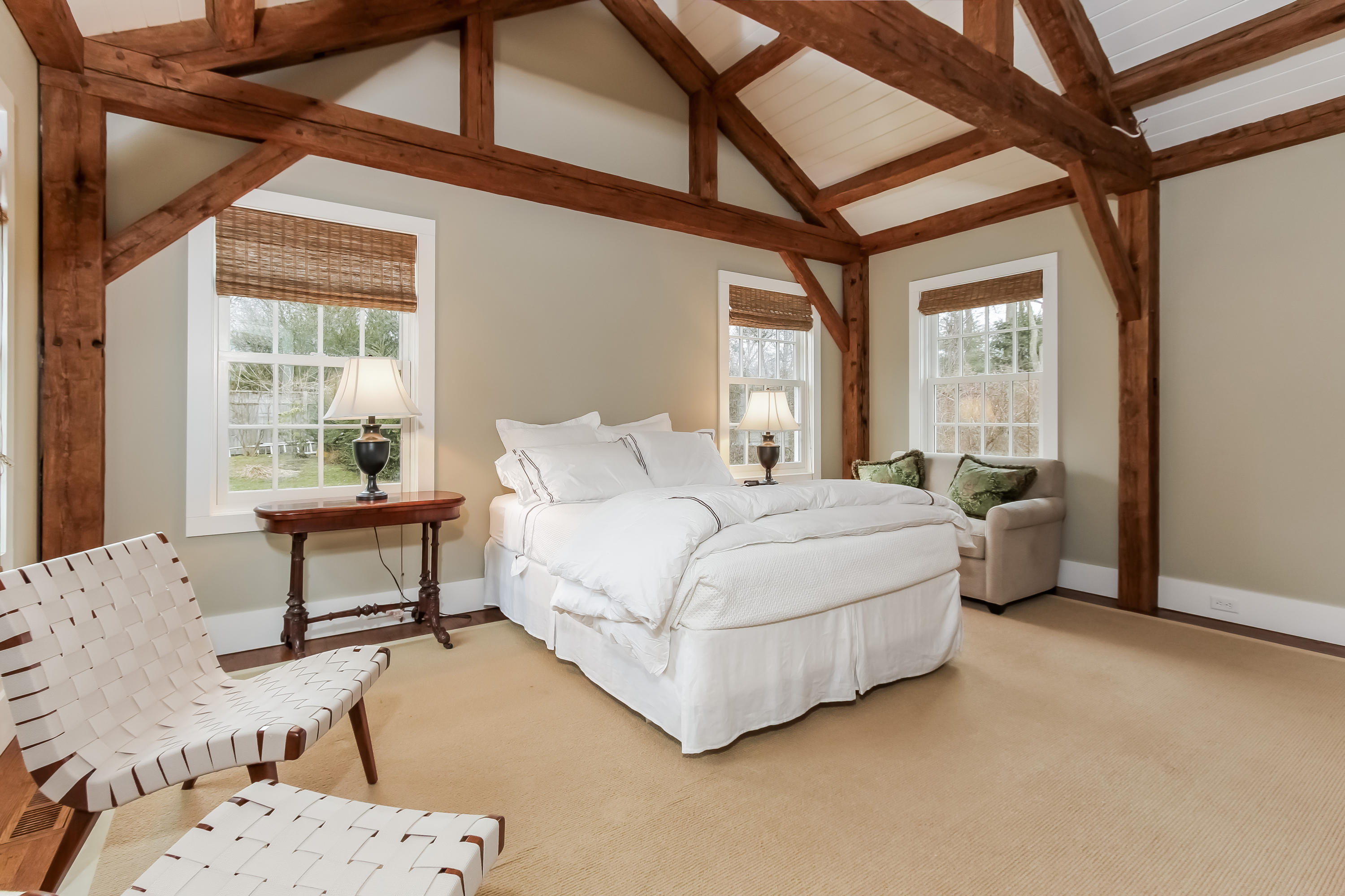 256 Brookside Road Darien, CT 06820 - Photo 48 of 66 a bedroom with a bed chair and window