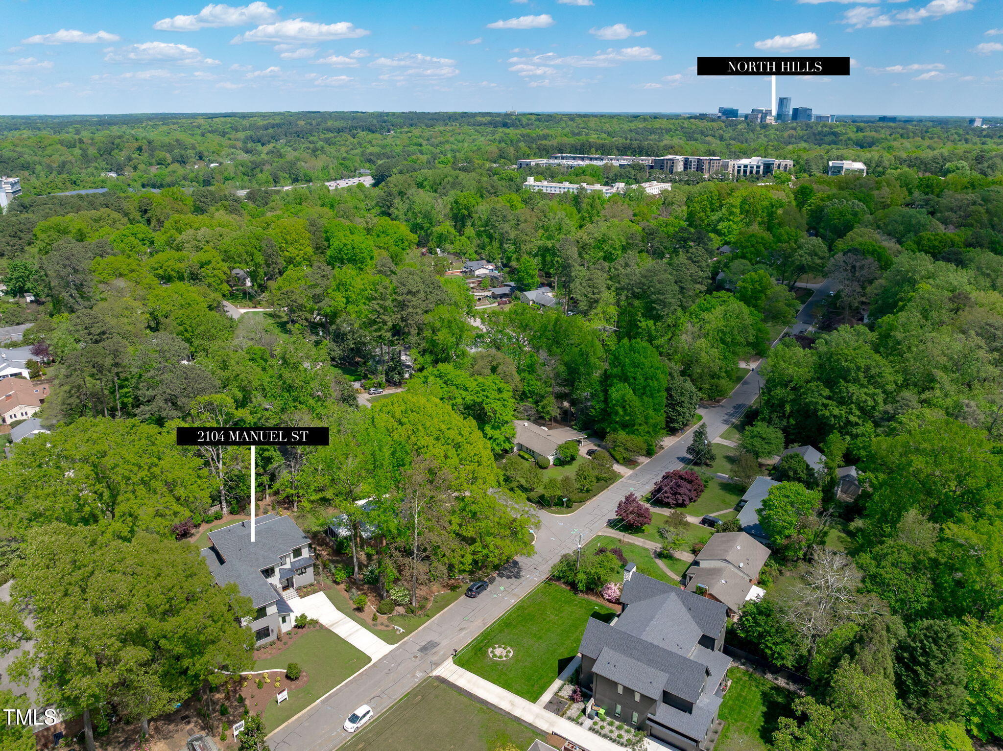 2104 Manuel Street Raleigh, NC 27612 - Photo 30 of 30 Aerial-6