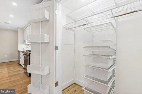 a view of a walk in closet