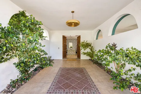 a view of a door of the house