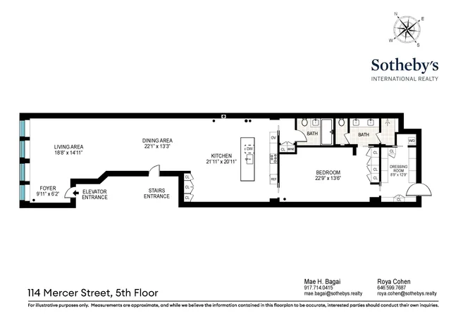 $3,195,000 | 114 Mercer Street, Unit 5 | SoHo