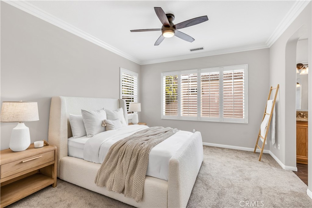 78 Dawnwood Ladera Ranch, CA 92694 - Photo 17 of 54 a spacious bedroom with a bed and a large window