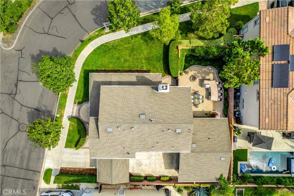 78 Dawnwood Ladera Ranch, CA 92694 - Photo 39 of 54 an aerial view of a house with a garden and plants