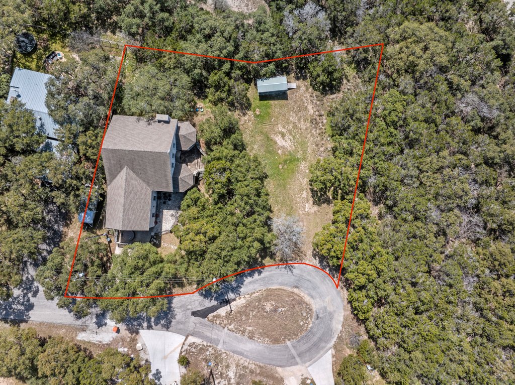 209 Lakeview Circle Spring Branch, TX 78070 - Photo 3 of 40 Aerial view with a wooded view