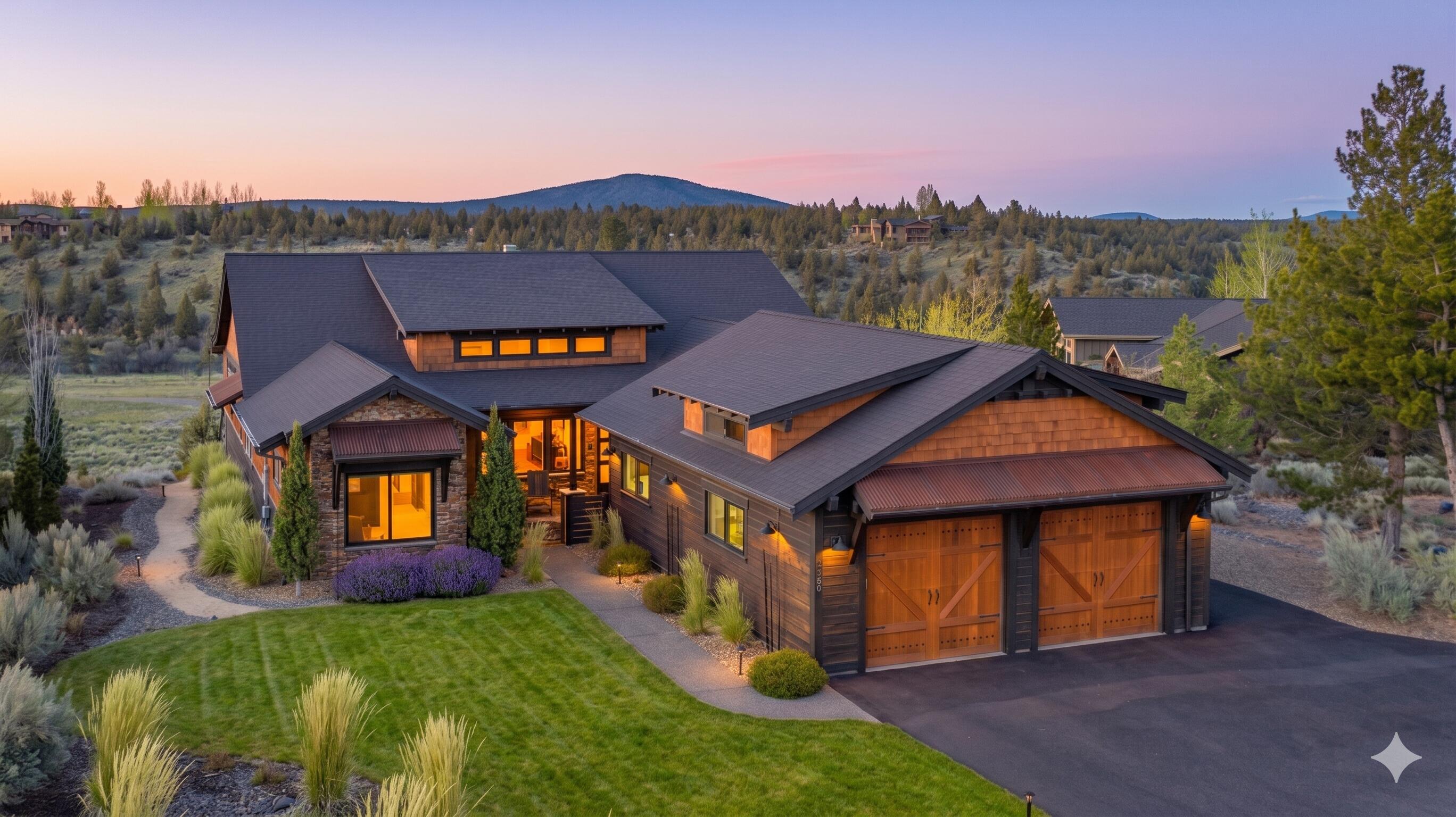 20350 Rock Canyon Road Bend, OR 97703 - Photo 30 of 47 a front view of a house with a yard