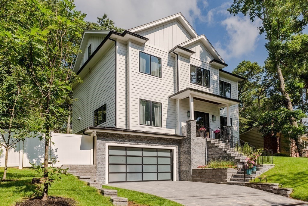 35 Wayne Road Newton, MA 02459 - Photo 2 of 33 a front view of a house with garden