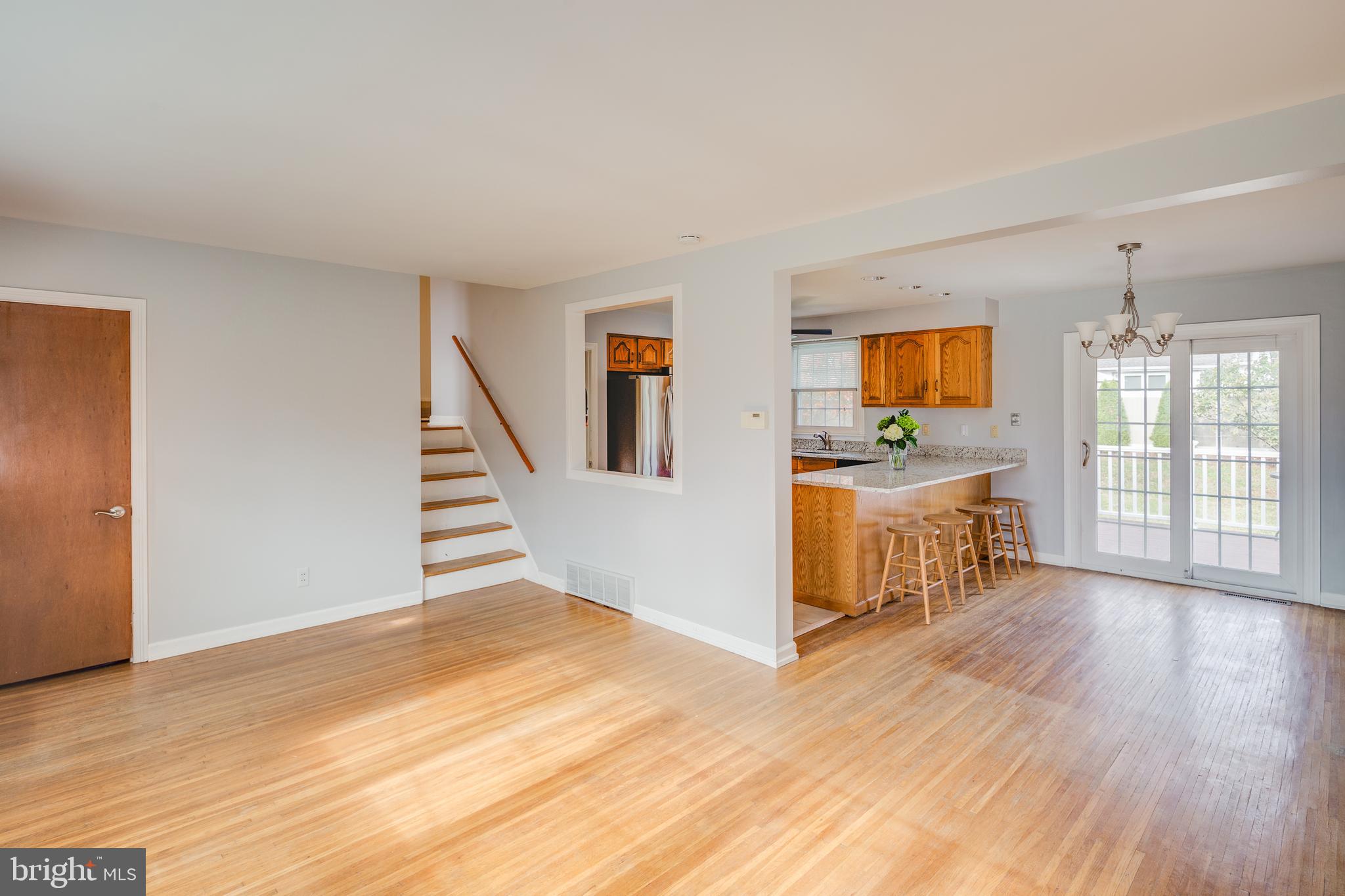 214 North Brookfield Road Cherry Hill, NJ 08034 - Photo 3 of 25 Living room, hardwood floors, open flow