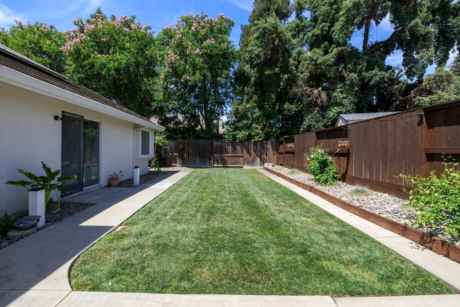 230 Meyenberg Avenue Ripon, CA 95366 - Photo 49 of 52 a view of backyard with a garden and plants