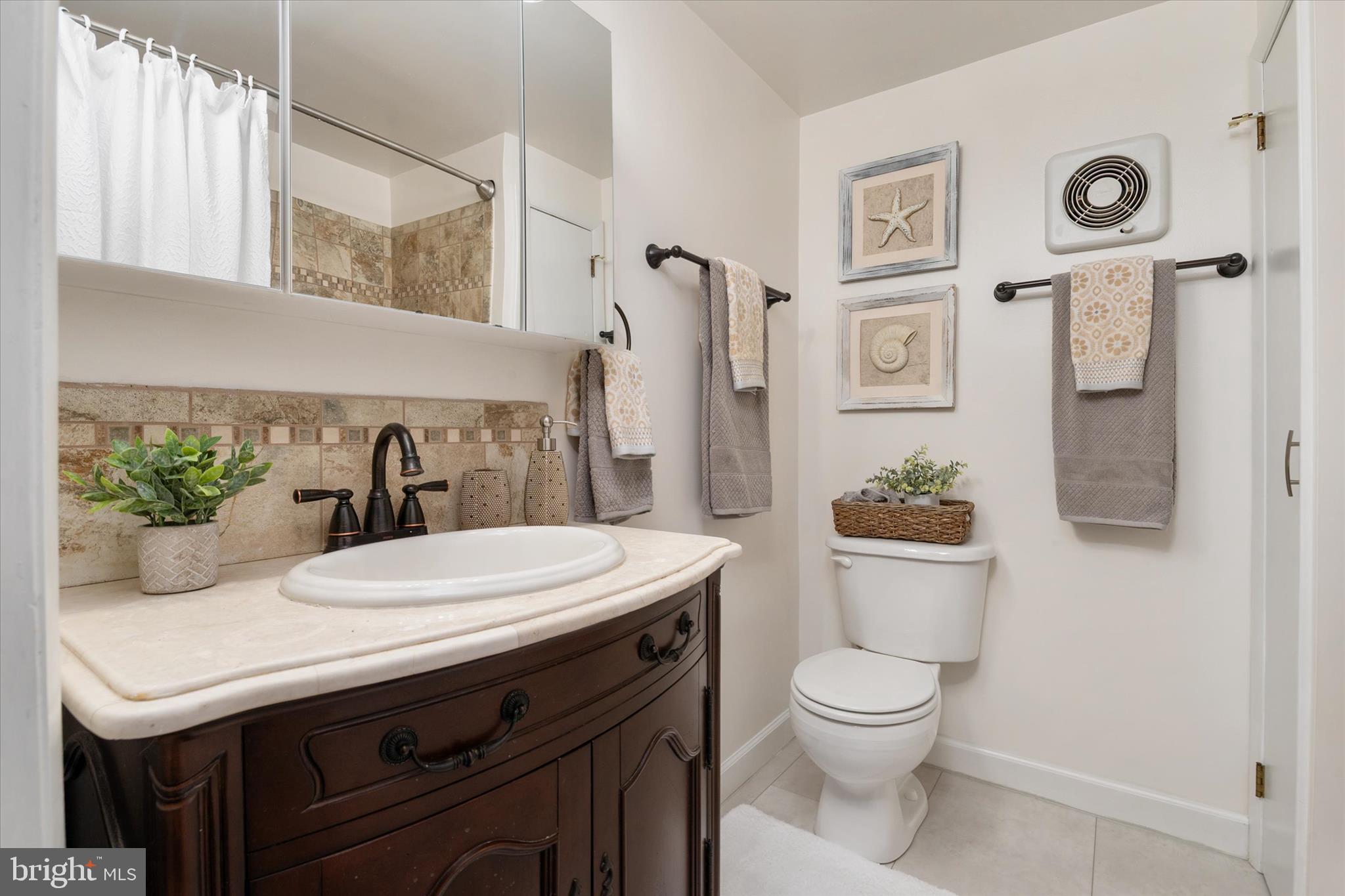 8349 Elm Road Millersville, MD 21108 - Photo 23 of 52 Remodeled Hall Bath