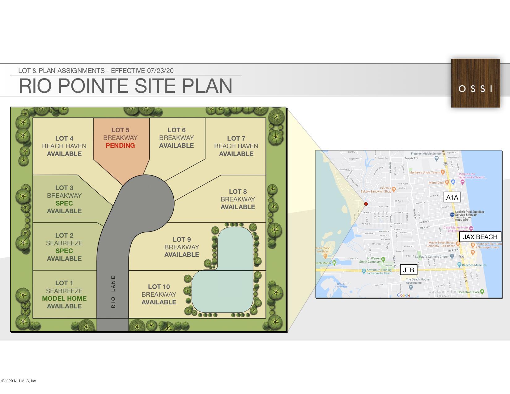 Rio Pointe - Plot Plan