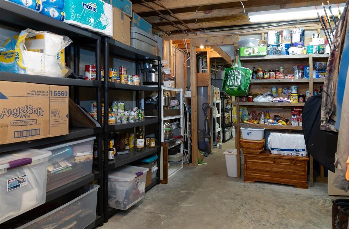 1849 Morgans Mill Road Goodview, VA 24095 - Photo 23 of 40 a view of store room with racks
