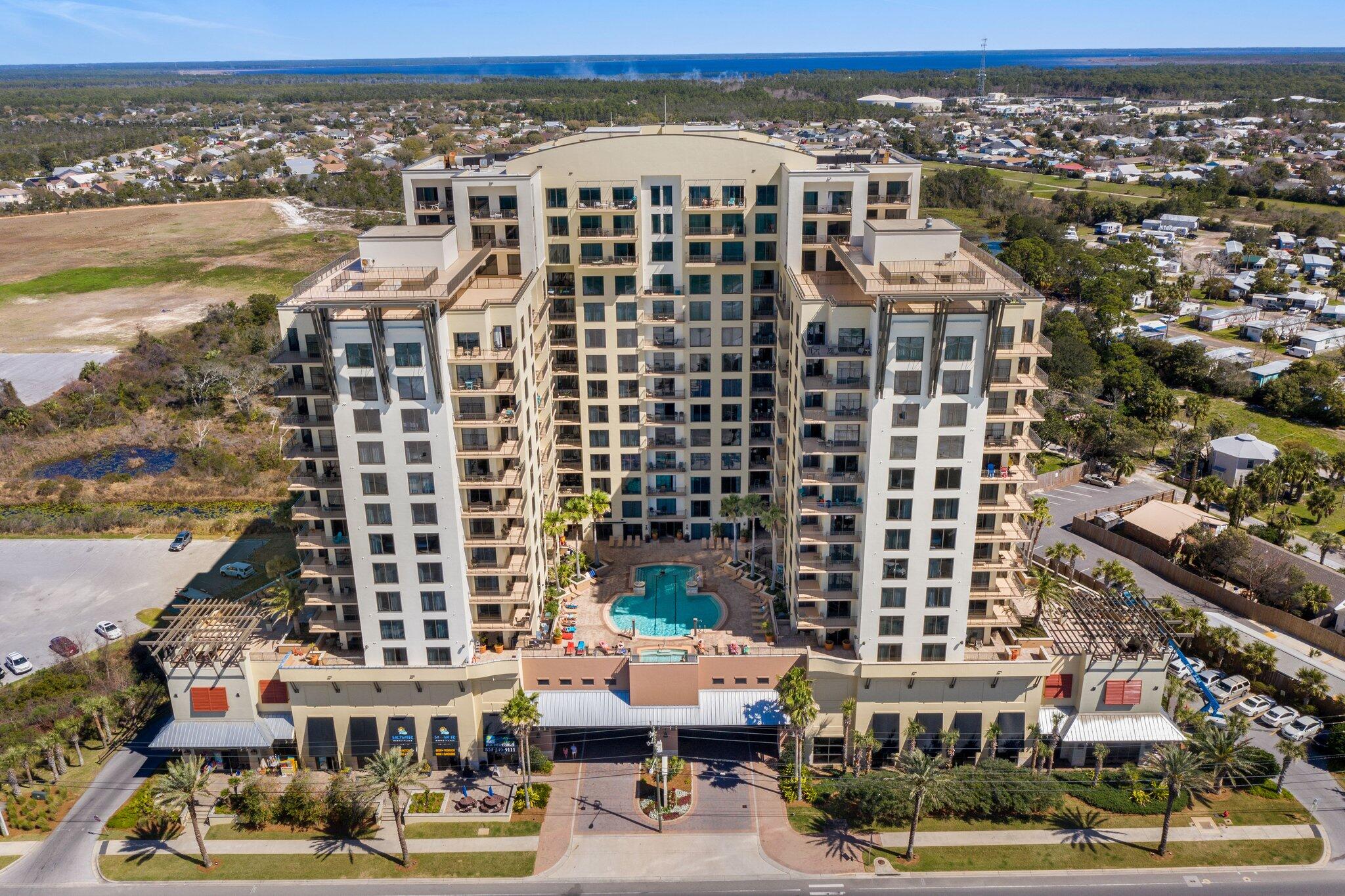15100 Front Beach Road, Unit 1302 Panama City Beach, FL 32413 - Photo 3 of 67 a view of a city with tall buildings
