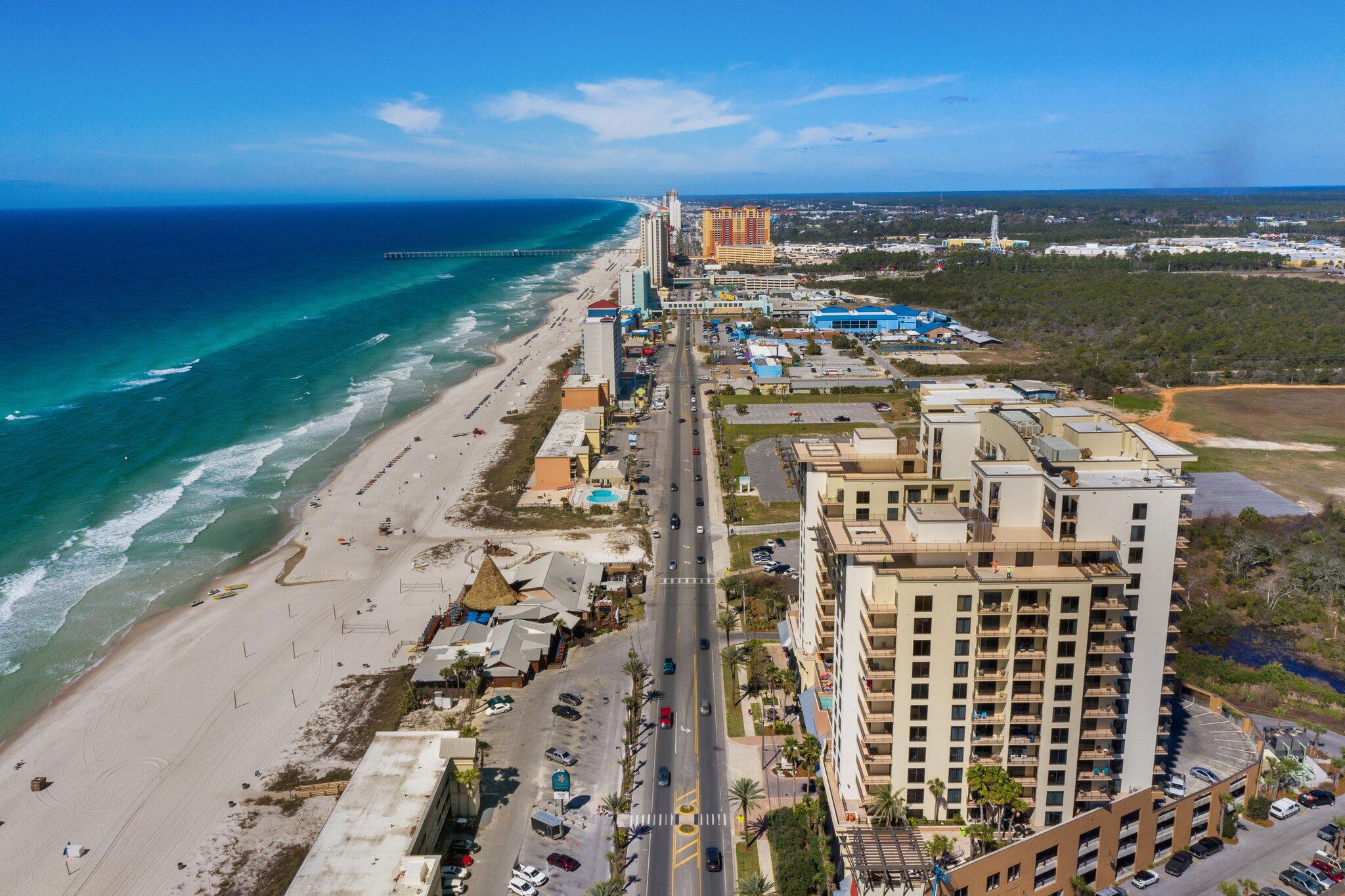 15100 Front Beach Road, Unit 1302 Panama City Beach, FL 32413 - Photo 65 of 67 a view of a city with an ocean view