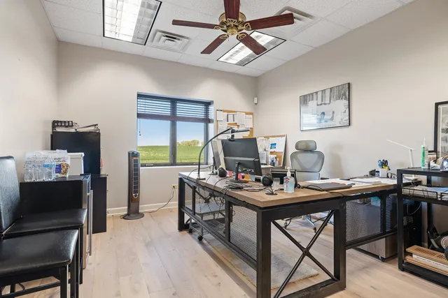 a view of workspace with furniture
